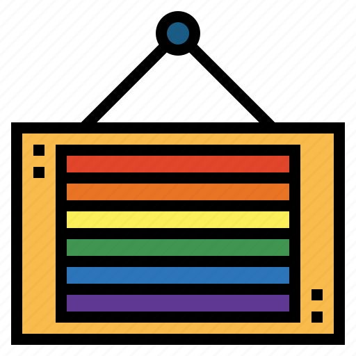 Panel, rainbow, sign, signal icon - Download on Iconfinder