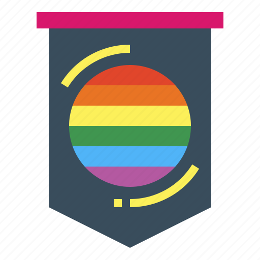 Banner, rainbow, shapes, solidarity icon - Download on Iconfinder