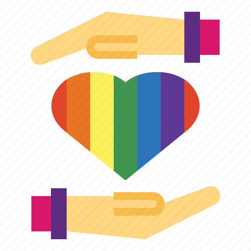 Give, heart, love, rainbow icon - Download on Iconfinder