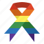 rainbow, ribbon, shapes, solidarity 