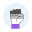 asexual, fist, hand, lgbt, pride 