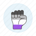 lgbt, asexual, hand, fist, pride