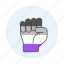 lgbt, asexual, hand, fist, pride 