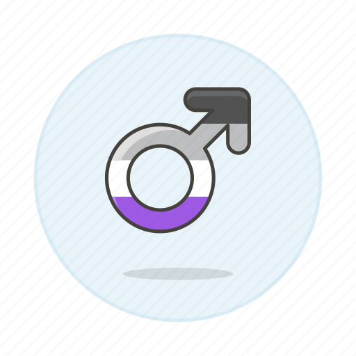 And, asexual, color, flag, lgbt, male, pride icon - Download on Iconfinder
