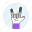 asexual, hand, horns, lgbt, love, of, pride, rock, sign 