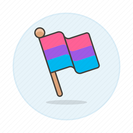 Bisexual, flag, flags, lgbt, pride, stick, wave icon - Download on Iconfinder