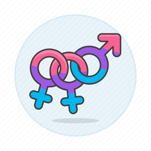 Female, lgbt, symbol, bisexual, and, flag, pride icon - Download on Iconfinder