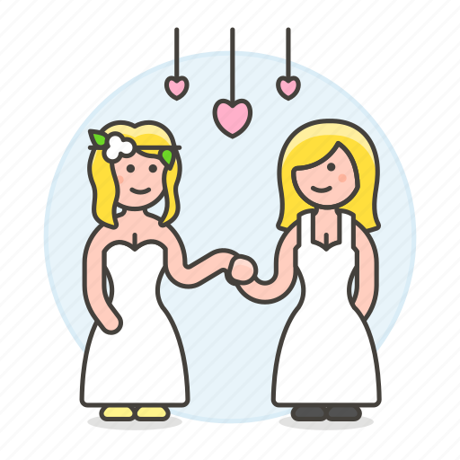 Ceremony, couple, dance, hands, hold, lesbian, lesbians icon - Download on Iconfinder