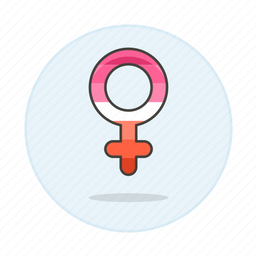 Female, flag, lesbian, lesbians, lgbt, pride, symbol icon - Download on Iconfinder