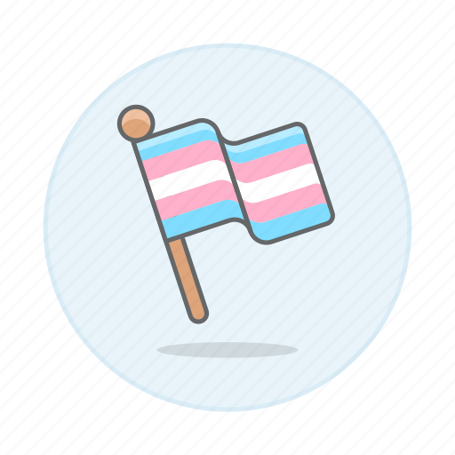 Flags, lgbt, pride, stick, transgender, wave icon - Download on Iconfinder