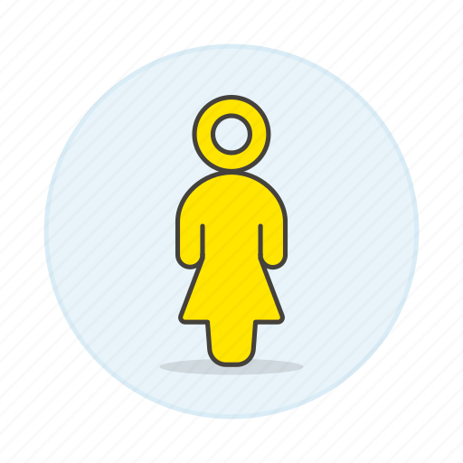Agender, avatar, lgbt, neutral, pride, women, yellow icon - Download on Iconfinder
