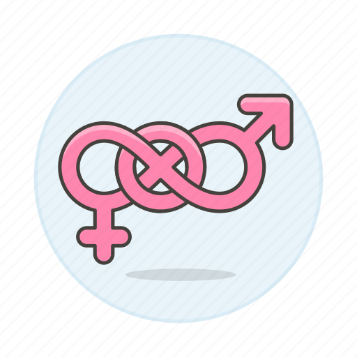And, bisexual, color, female, lgbt, pink, symbol icon - Download on Iconfinder