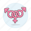 female, symbol, pink, bisexual, symbols, male, and, lgbt, color 