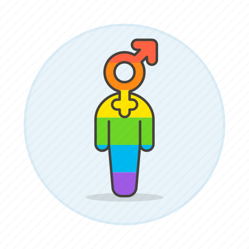 Avatar, gay, lgbt, men, pride, rainbow, symbol icon - Download on Iconfinder