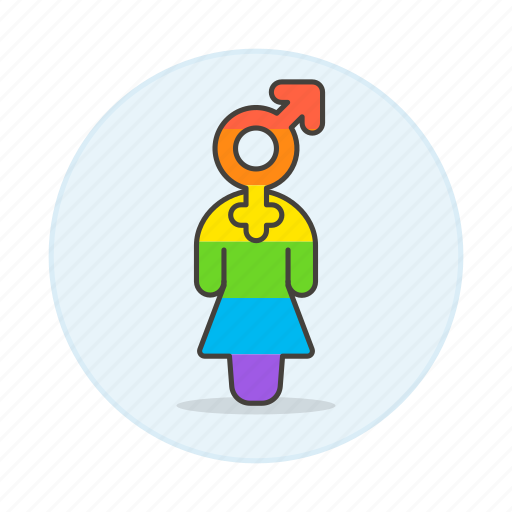 Lgbt, symbol, gay, pride, avatar, rainbow, men icon - Download on Iconfinder