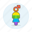 avatar, gay, lgbt, men, pride, rainbow, symbol 