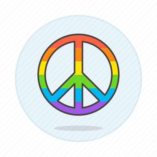 Flag, lgbt, peace, pride, rainbow, symbol, symbols icon - Download on Iconfinder