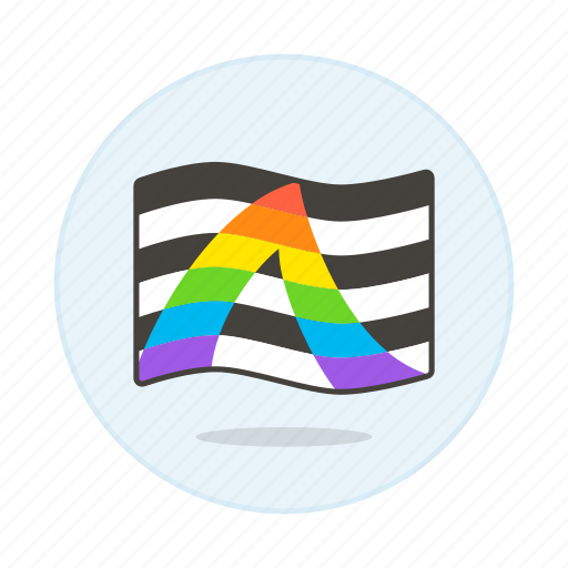 Ally, flag, flags, lgbt, straight, wave icon - Download on Iconfinder
