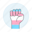 fist, hand, lgbt, pride, transgender 
