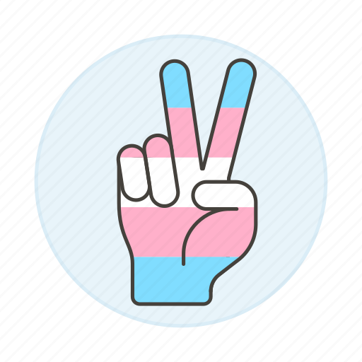 Lgbt, sign, pride, peace, transgender, hand icon - Download on Iconfinder