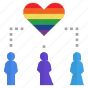 diversity, heart, lgbtq, rainbow, symbolic 