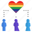 diversity, heart, lgbtq, rainbow, symbolic 