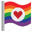 flag, heart, lgbtq, pride, rainbow 