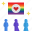 flag, identity, lgbtq, rainbow, symbolic 