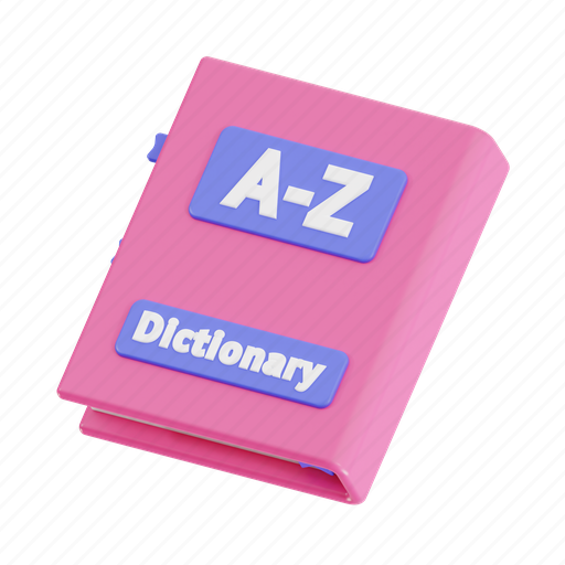 Dictionary, book, education, learning, study, literature, reading 3D illustration - Download on Iconfinder