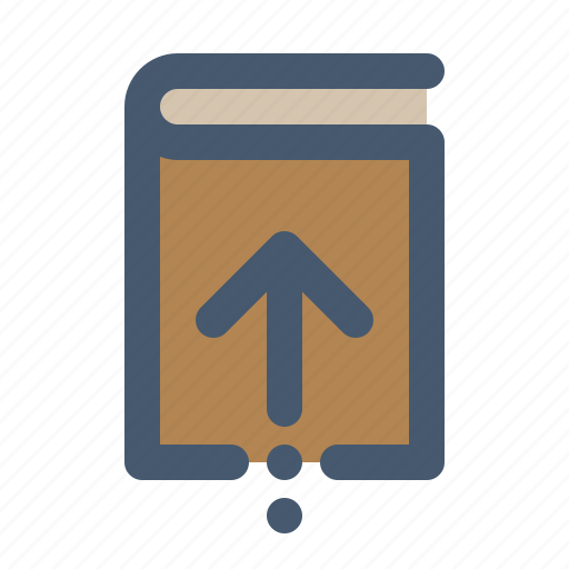 Returning, book, uploading, library icon - Download on Iconfinder