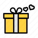 gift, present, surprise, valentine, box