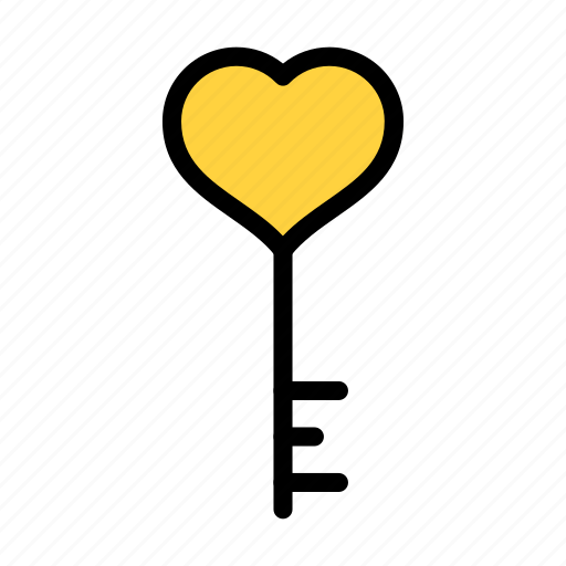 Heart, key, love, protection, secure icon - Download on Iconfinder