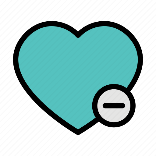 Heart, love, remove, minus, care icon - Download on Iconfinder