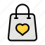 love, bag, shopping, heart, envelope 