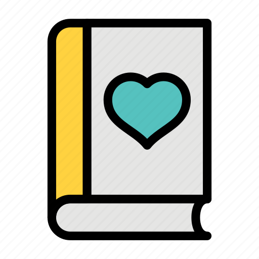 Love, book, valentine, heart, reading icon - Download on Iconfinder