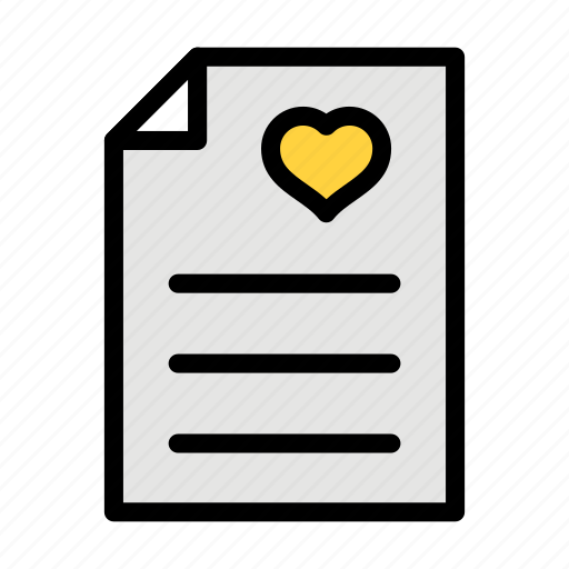 Love, letter, file, valentine, paper icon - Download on Iconfinder
