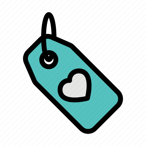 Tag, love, sticker, valentine, heart icon - Download on Iconfinder