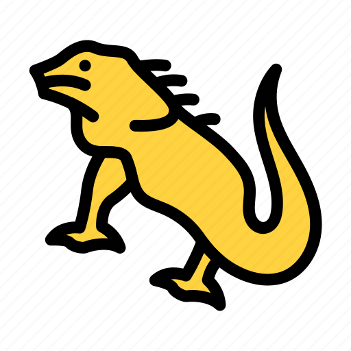 Lizard, iguana, wildlife, forest, jungle icon - Download on Iconfinder