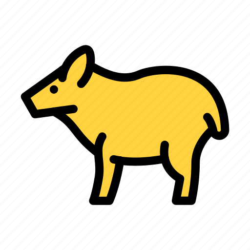 Pig, animal, wild, forest, bistro icon - Download on Iconfinder