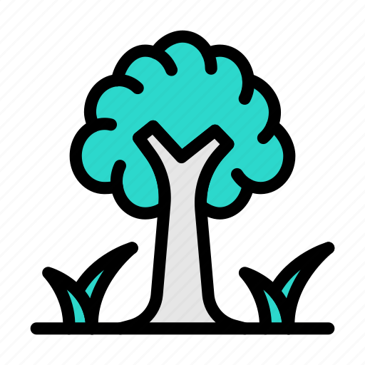 Tree, forest, jungle, green, grass icon - Download on Iconfinder