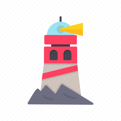 Lighthouse, tower, sea, light, beacon, navigation, nautical icon - Download on Iconfinder