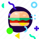 adaptive, burger, hamburger, ios, isolated, lifestyle, material design
