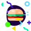 adaptive, burger, hamburger, ios, isolated, lifestyle, material design 