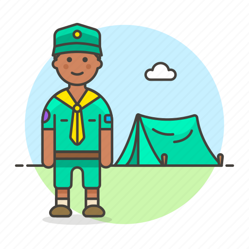 Camp, field, scout, explorer, scarf, lifestyle, outdoors icon - Download on Iconfinder