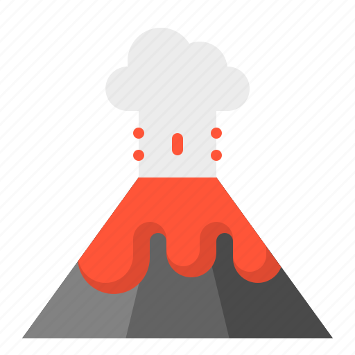 Glow, lava, light, lightsource, mountain, shine, volcano icon - Download on Iconfinder