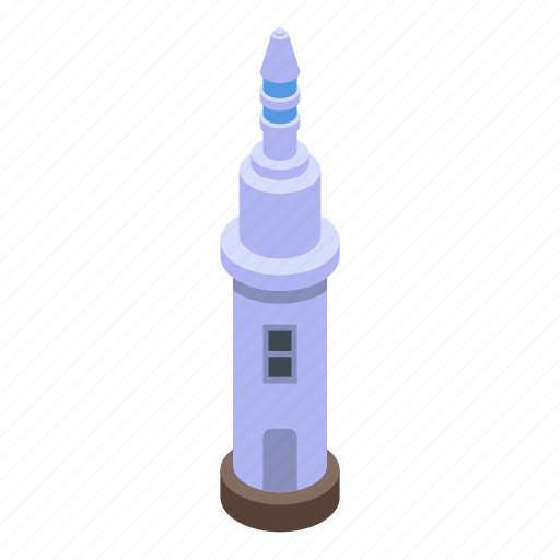 Beach, cartoon, house, isometric, lighthouse, radar, water icon - Download on Iconfinder