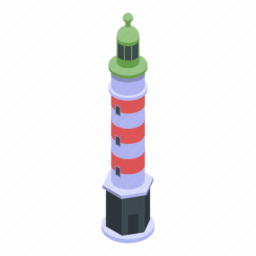 Beach, beacon, cartoon, isometric, lighthouse, logo, water icon - Download on Iconfinder