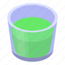 cartoon, glass, isometric, juice, lime, party, water