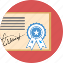 award, certificate, certification, diploma, document, seal