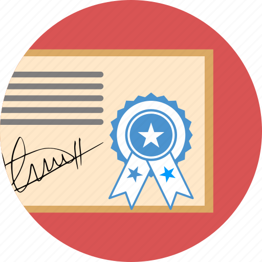 Award, certificate, certification, diploma, document, seal icon - Download on Iconfinder